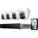 eufy Security S4 8-Channel NVR with 2TB HDD & Four E41 UHD 4K Turret Cameras Kit