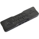 BRADY PEOPLE ID Magnetic Badge with Two Round Magnets and Zinc-Plated Steel Plate (Black, 1.75 x 0.5", 50-Pack)