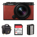 Panasonic Lumix S9 Mirrorless Camera and 18-40mm f/4.5-6.3 Lens and Essentials+ Kit (Crimson Red)