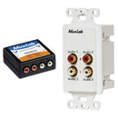 MuxLab Quad Audio Balun + Audio Wall Plate Balun Kit