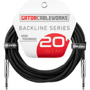 Gator 1/4" Male to 1/4" Male Balanced Patch Cable (20')