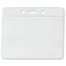 BRADY PEOPLE ID Vinyl Horizontal Badge Holder with Clear Top Bar (3.81 x 2.63", 100-Pack)