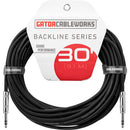 Gator 1/4" Male to 1/4" Male Balanced Patch Cable (30')