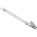 BRADY PEOPLE ID Vinyl Strap with 2-Hole NPS Clip (5.75", Clear, 100-Pack)