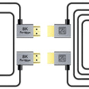 PORTKEYS 2.5mm Ultrathin HDMI Type A to Type A Cable (3.3')
