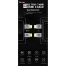 PORTKEYS 2.5mm Ultrathin HDMI Type A to Type A Cable (3.3')