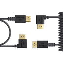 PORTKEYS Twisted Pair PureCopper CoreSlim HDMl Cable (2-Pack,?1 and 3.2')