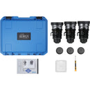Sirui IronStar Series 35, 45 & 60mm T1.9 Full-Frame Anamorphic Lens Set (ARRI PL/EF Mount, Blue Flare)