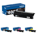 Brother TN433 4-Color High-Yield Capacity Toner Cartridge Kit
