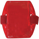 BRADY PEOPLE ID Red Reflective Arm Band Badge Holder (2.38 x 3.38", 25-Pack)