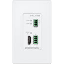 Crestron DM Essentials 4K60 Wall Plate Transmitter for Signal Extension (White)