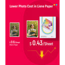Liene Amber Photo Paper & 2 Ink Cartridge Refill (4 x 6", 80 Sheets)