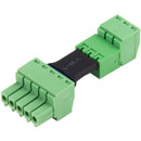 AVPro Edge 5-Pin Phoenix to 3-Pin Phoenix Balanced 2-Channel to Mono Audio Adapter