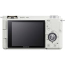 Sony ZV-E10 Mirrorless Camera with 16-50mm f/3.5-5.6 II Lens and Basic Bundle (White)