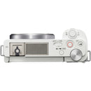 Sony ZV-E10 Mirrorless Camera with 16-50mm f/3.5-5.6 II Lens (White)