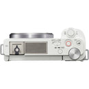 Sony ZV-E10 Mirrorless Camera with 16-50mm f/3.5-5.6 II Lens and Basic Bundle (White)