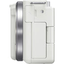 Sony ZV-E10 Mirrorless Camera with 16-50mm f/3.5-5.6 II Lens and Basic Bundle (White)