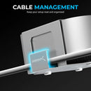 Sabrent Flexible Desk/Wall Mount for Mac mini 2024+ (Silver)