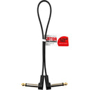 Gator Composer Flat Patch Cable with Right-Angle 1/4" Male Connectors (12")