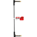Gator Composer Flat Patch Cable with Right-Angle 1/4" Male Connectors (6")
