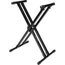 Gator Double-X Keyboard Stand with Ergonomic Adjustment