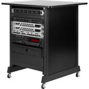 Gator Wood Rack Cabinet (14 RU, Black)