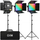 GVM 800D-III 40W RGB LED Light Panel (3-Light Kit)