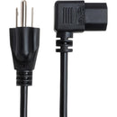 Hosa Technology Right-Angle PC Power Cord (18 AWG, Black, 8')
