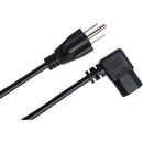 Hosa Technology Right-Angle PC Power Cord (18 AWG, Black, 8')