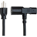 Hosa Technology Piggyback Power Cord (14 AWG, Black, 1')