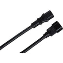 Hosa Technology Power Extension Cord (14 AWG, Black, 8')