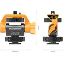 SmallRig Swivel and Tilt Adjustable Monitor Mount with Cold Shoe (Bumblebee Edition)