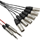 Gator Cableworks Backline Series 6-Channel Drop Snake with 2 Returns (30')