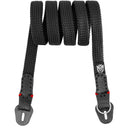 Owlkrown Classic Flat Rope Strap (Black with Red Accent, 30")