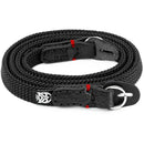 Owlkrown Classic Flat Rope Strap (Black with Red Accent, 30")