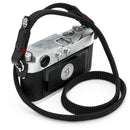 Owlkrown Classic Flat Rope Strap (Black with Red Accent, 30")