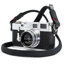 Owlkrown Classic Flat Rope Strap (Black with Red Accent, 30")