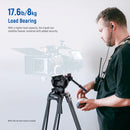 Neewer TP37 Heavy-Duty Video Tripod with Fluid Head