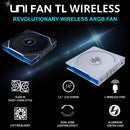 Lian Li 140mm UNIFANTL Wireless RGB Reverse Blade Case Fan (White)