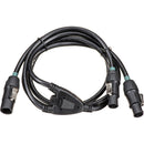 Blizzard powerCON TRUE1 Male to Dual Female Y-Cable (6')
