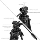 SmallRig FSD14 FreeSpeed Heavy-Duty Carbon Fiber Tripod
