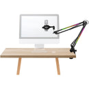 Technical Pro Microphone Suspension Boom Arm Stand with LED Lighting