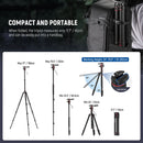 Neewer TP08 2-in-1 Aluminum Tripod with Ball Head and Monopod (77")
