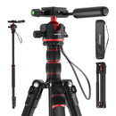 Neewer TP08 2-in-1 Aluminum Tripod with Ball Head and Monopod (77")
