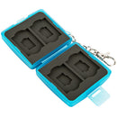 JJC Memory Card Case for 4 SD and 4 microSD Cards (Blue)