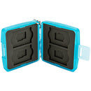 JJC Memory Card Case for 4 SD and 4 microSD Cards (Blue)