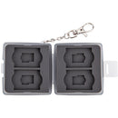 JJC Memory Card Case for 4 SD and 4 microSD Cards (Gray)