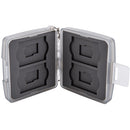 JJC Memory Card Case for 4 SD and 4 microSD Cards (Gray)