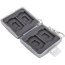 JJC Memory Card Case for 4 SD and 4 microSD Cards (Gray)