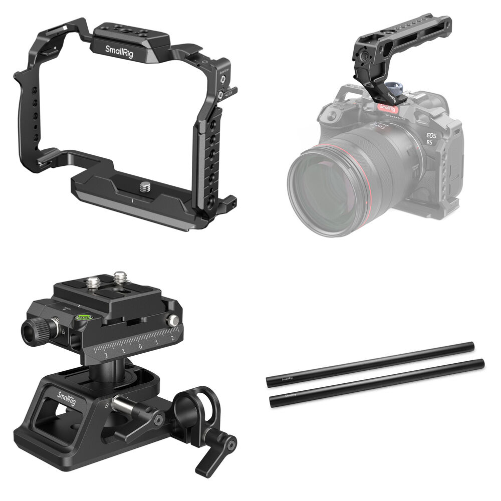 Camera Mount Connector Types Rod Buy in India SmallRig Camera Cage Kit with Top Handle, Mounting Plate ...
